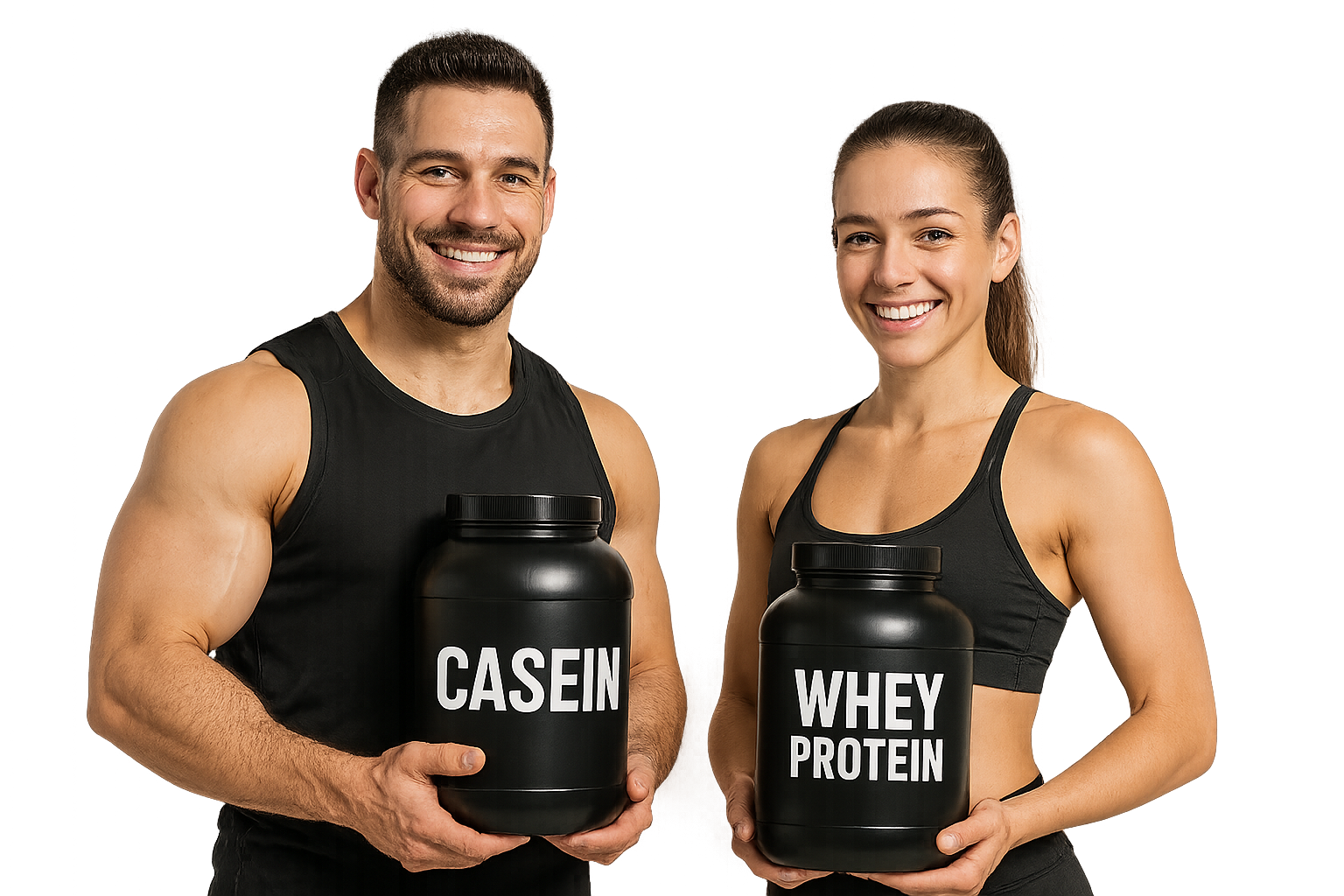 Mann mit Casein Frau mit Whey Mann mit Casein Frau mit Whey