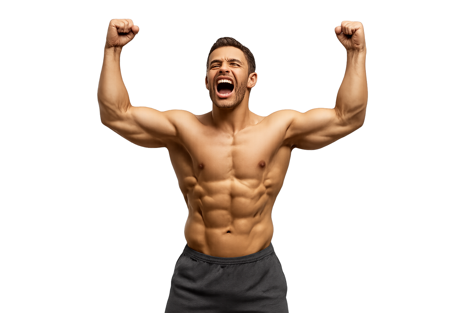 Kraftsportler Siegerpose Kraftsportler Siegerpose