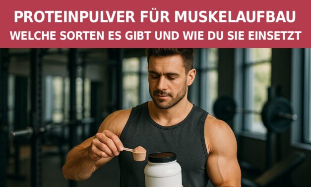 Proteinpulver für Muskelaufbau: Welche Sorten es gibt und wie du sie einsetzt