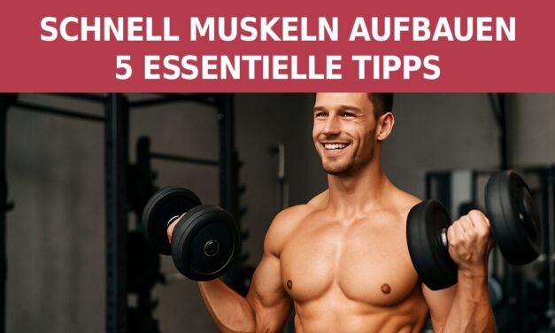 Schnell Muskeln aufbauen – 5 essentielle Tipps
