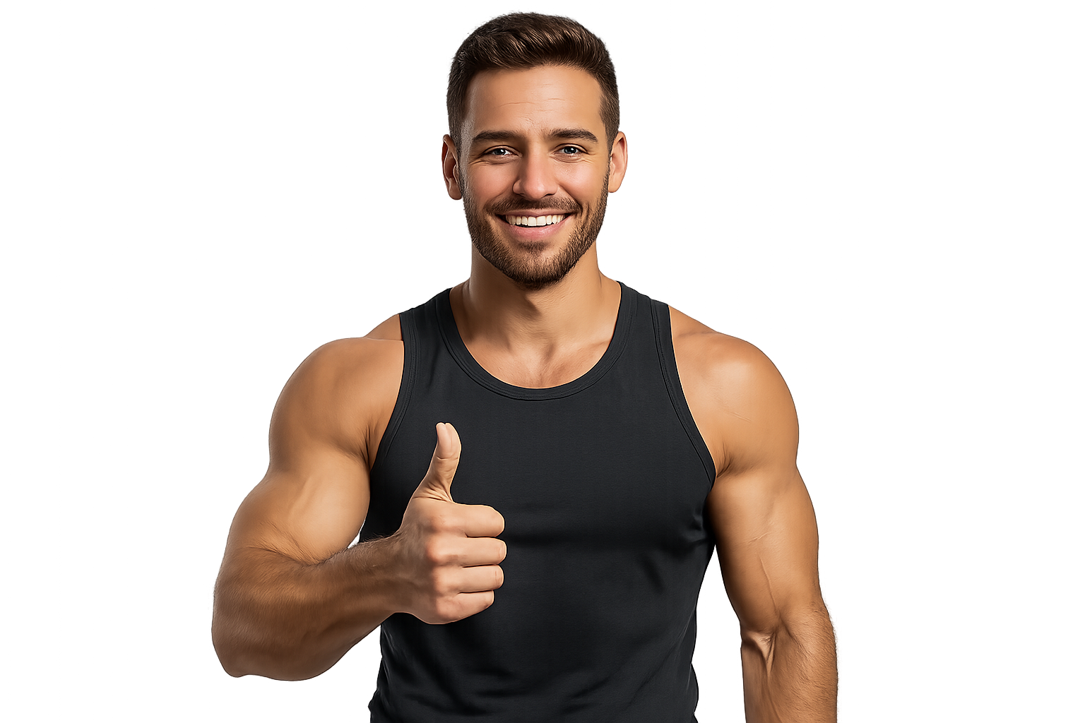 sportlicher Mann Daumen hoch