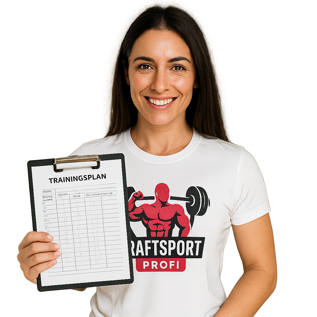 Kraftsport Frau mit Trainingsplan Kraftsport Frau mit Trainingsplan