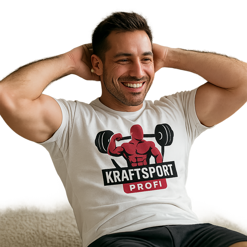 Kraftsport Profi macht Sit-Ups