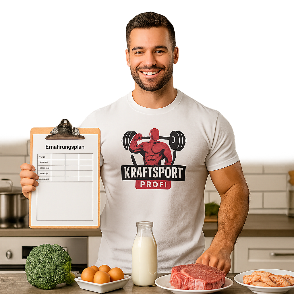Kraftsport Profi mit Muskelaufbau Ernährungsplan