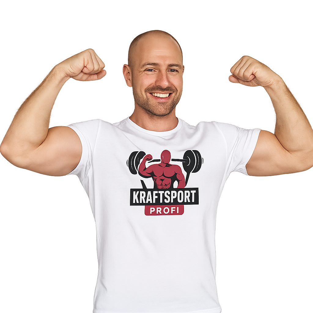 Kraftsport Profi zeigt seine Muskeln Kraftsport Profi zeigt seine Muskeln