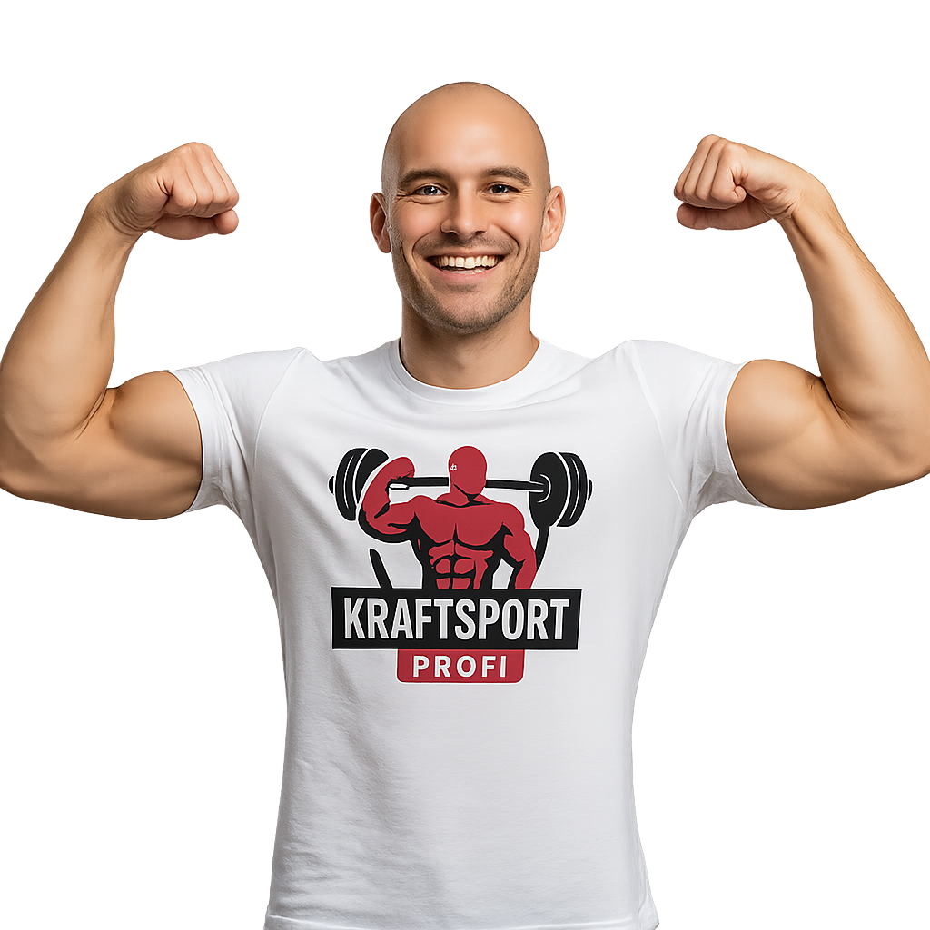 Kraftsportler zeigt Muskeln Kraftsportler zeigt Muskeln