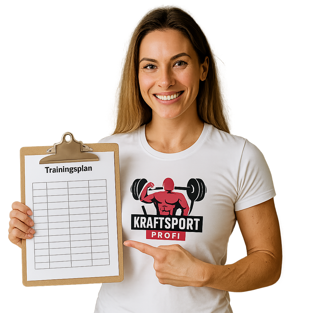 Trainerin mit Trainingsplan Trainerin mit Trainingsplan