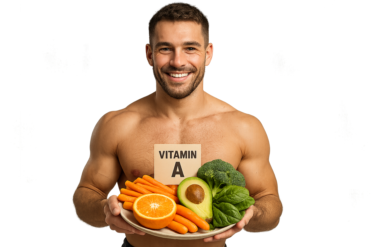 Kraftsportler mit Vitamin A