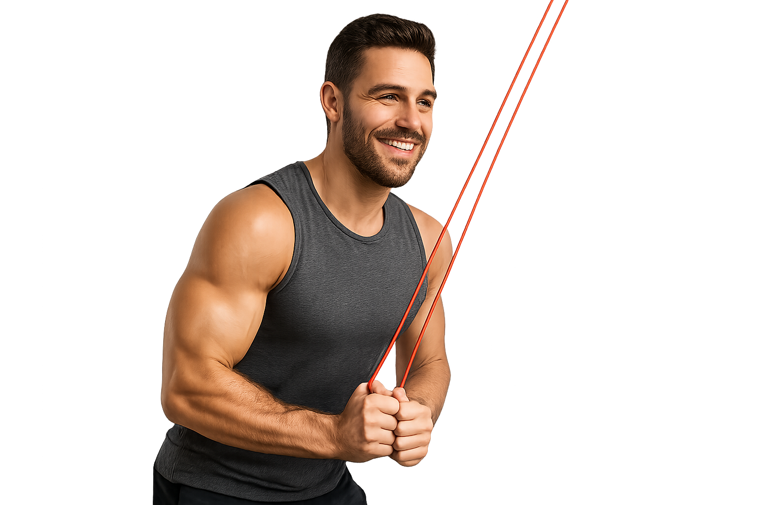 Trizeps drücken Widerstandsband